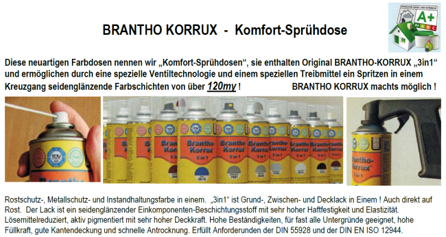 3in1 Komfort Sprühdose Brantho Korrux